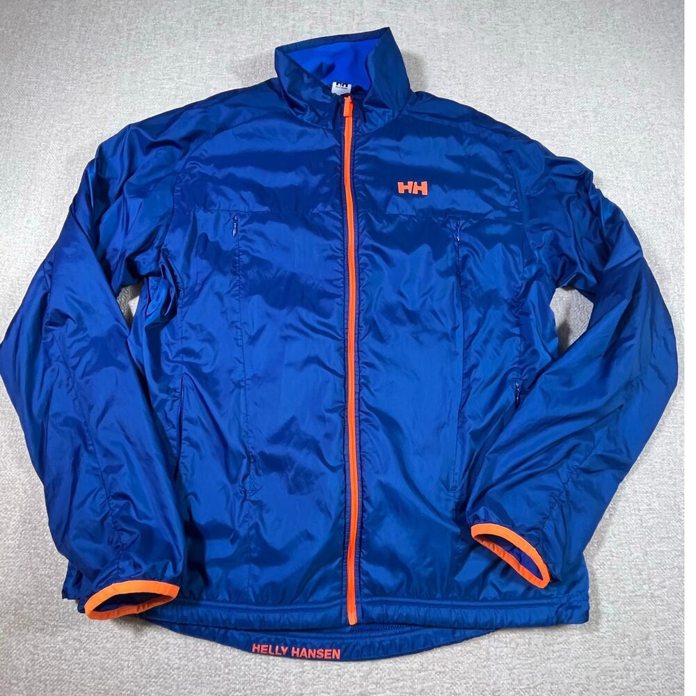 Helly Hansen Women’s Large Blue H2 Flow Polartec Long Sleeve Zip Front Jacket